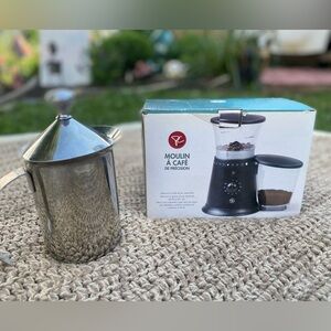 President's Choice Precision Burr Grinder & Stainless Milk Frother Set